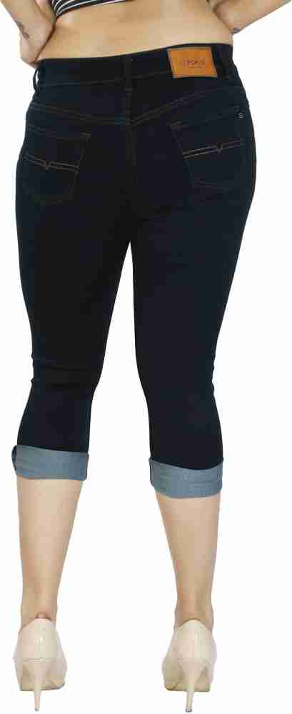 Buy online Green Denim Capri from Capris & Leggings for Women by Fck-3 for  ₹1599 at 16% off