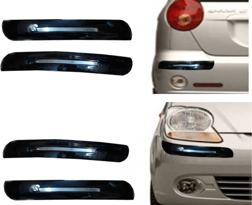 AUTO PEARL Premium Quality Black Chrome Bumper Protector