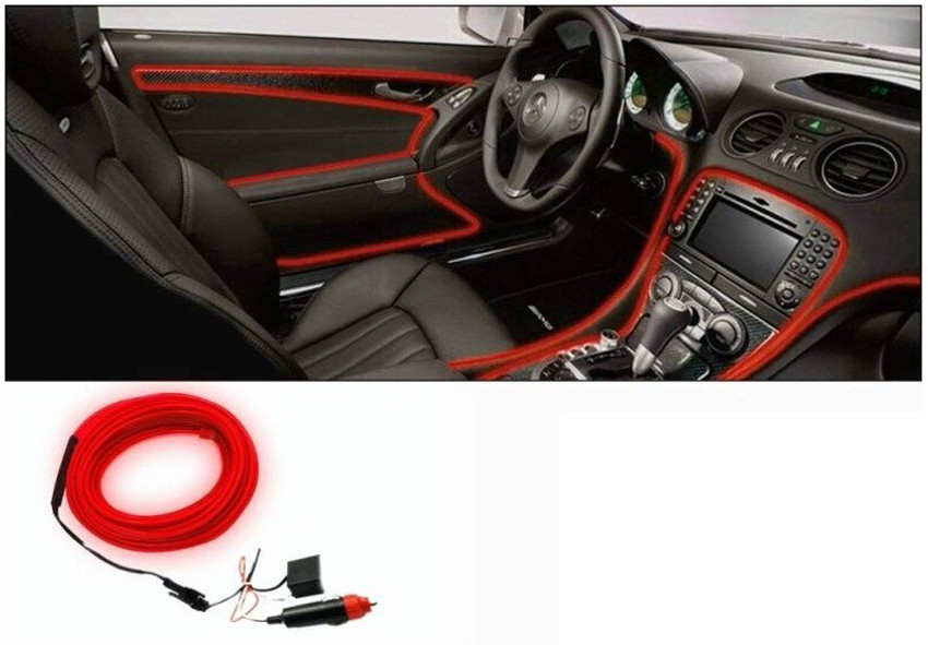 AutoStark Interior Ambient Wire Decorative LED Light Red For