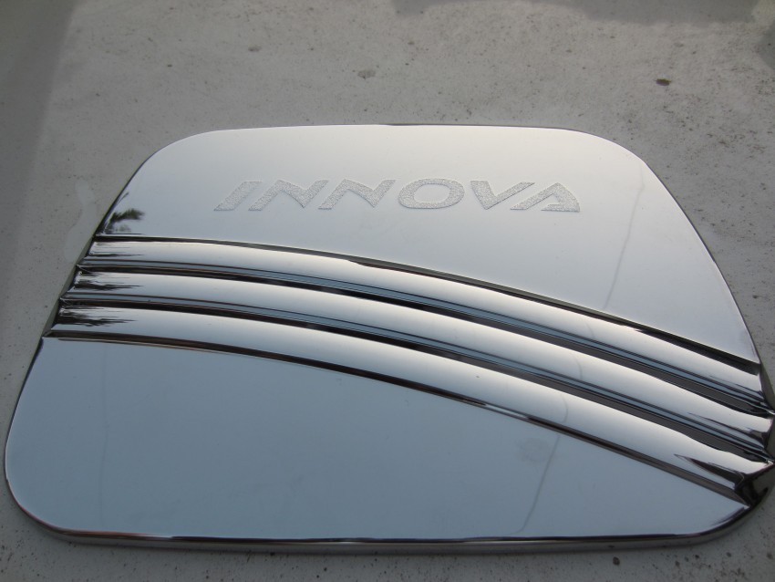 Buy Toyota Innova Chrome Fuel Tank Cover Garnish online at low