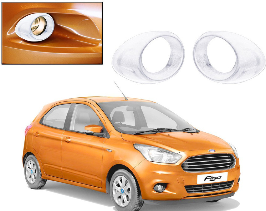AUTO PEARL Premium Quality Chrome Plated Fog Lamp Cover For Ford Figo 2015 Car Grill Cover