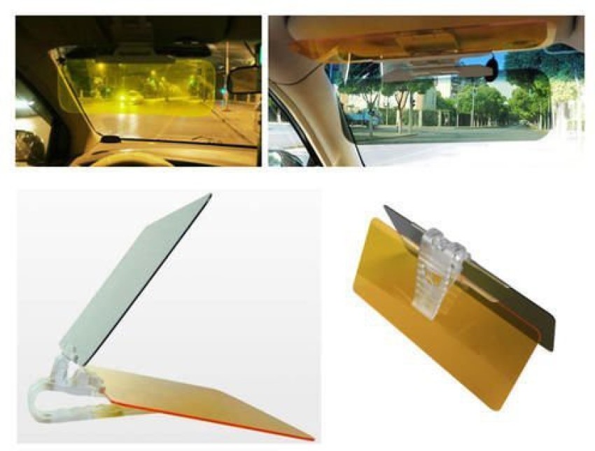 Flywake Car Visor, Day And Night Anti-G-lare Visor, 2 In 1 Automobile Sun  Anti-UV Block Visor, Non G-lare Anti-Dazzle Sunshade Mirror Goggles Shield  For Driving Goggles 
