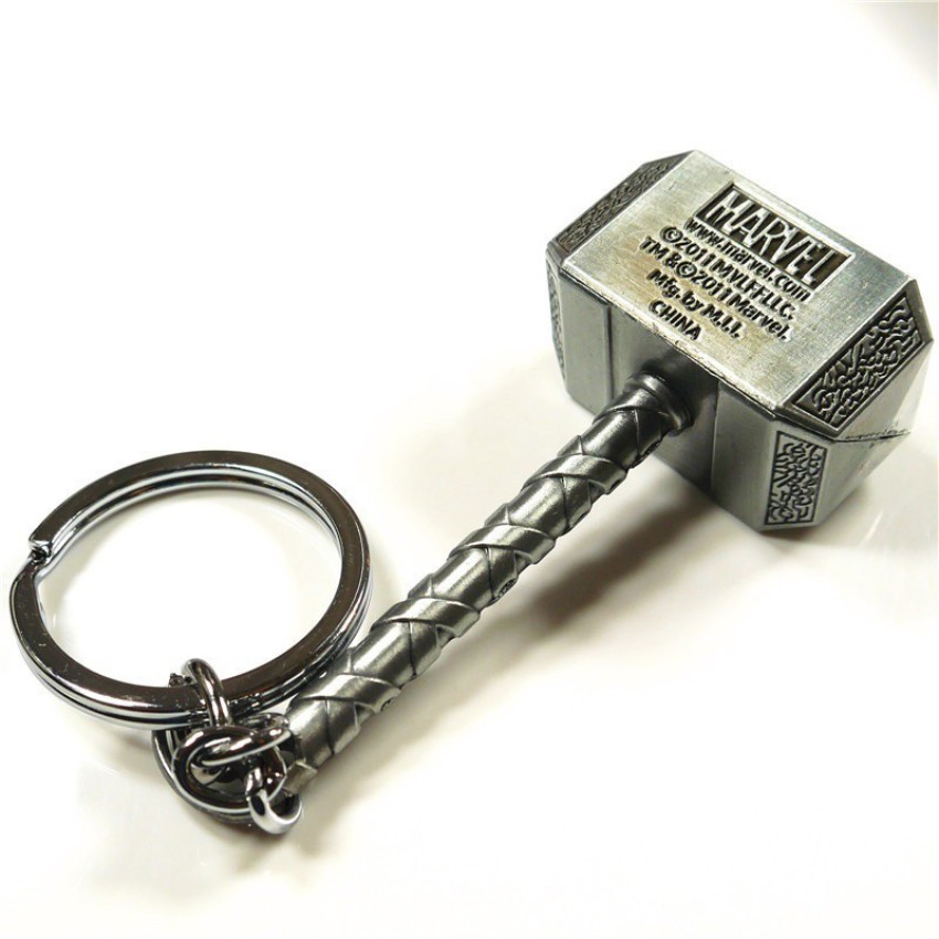 Thor Hammer Metal Keychain