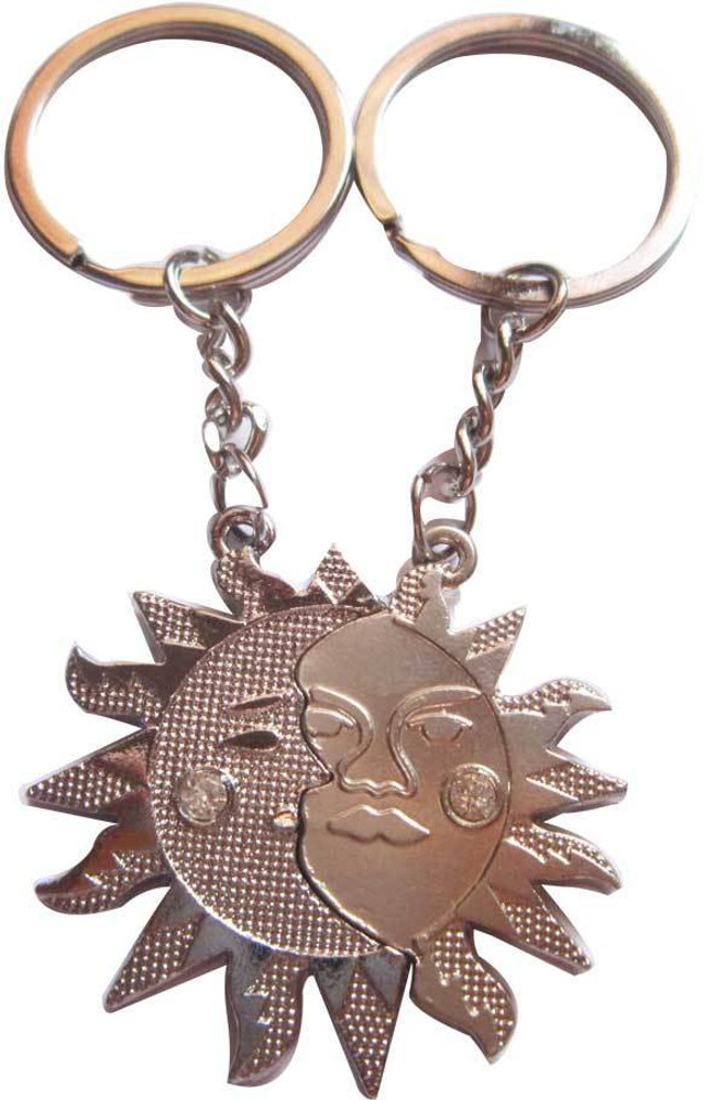 Sun and moon outlet keychain