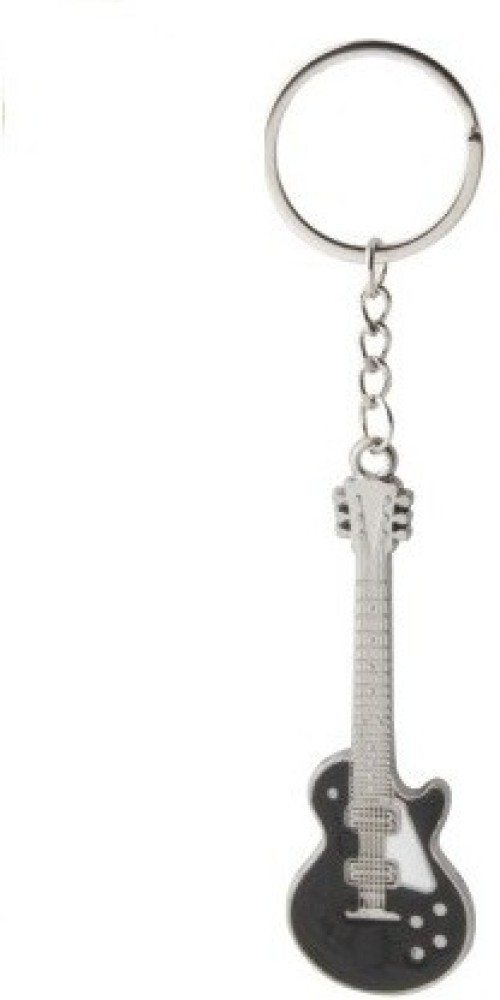 Stainless Steel Guitar Key Ring, Color Instrument Men's And