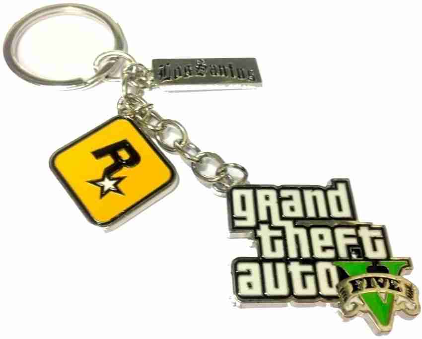 Grand Theft Auto Sanandreas Playstation 2 Inspired Keyring GTA Game Key  Chain Retro Plastic Key Ring 