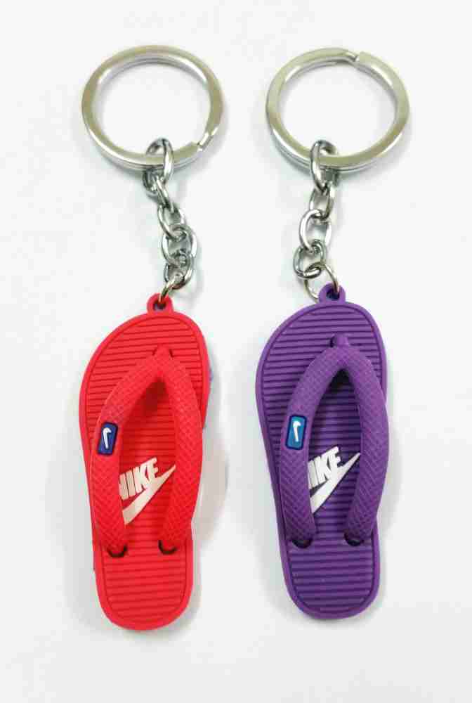 Inspired Red Nike Slides Keychain