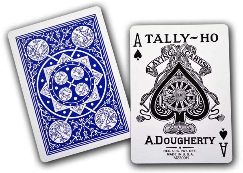 Tally Ho 1 Deck of Tally Ho No 9 BLUE Fan Back Standard Playing