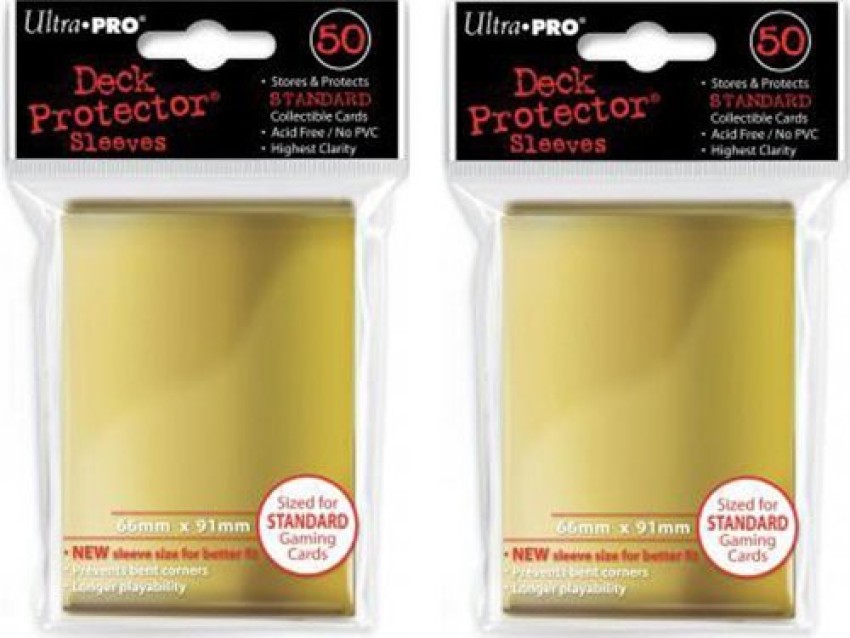 Ultra Pro (100X) Gold Deck Protectors Sleeves Standard Mtg Colors - (100X)  Gold Deck Protectors Sleeves Standard Mtg Colors . shop for Ultra Pro  products in India.