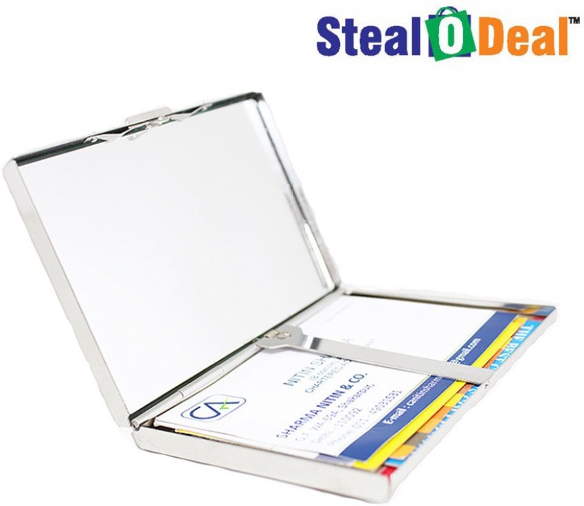 StealODeal Metal Box Luxury 15 Card Holder - Card Holder