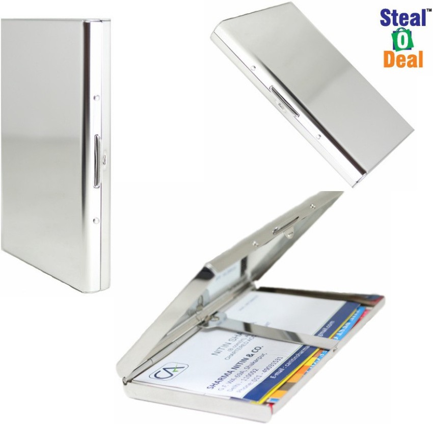 StealODeal Metal Box Luxury 15 Card Holder - Card Holder