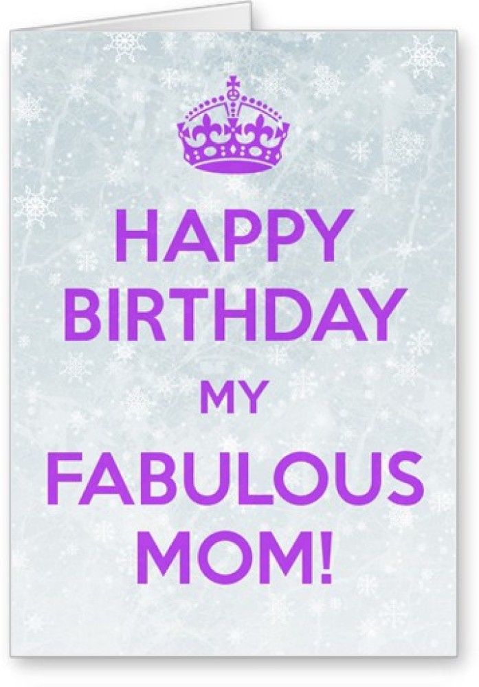 Lolprint Happy Birthday MOM Greeting Card Price in India - Buy