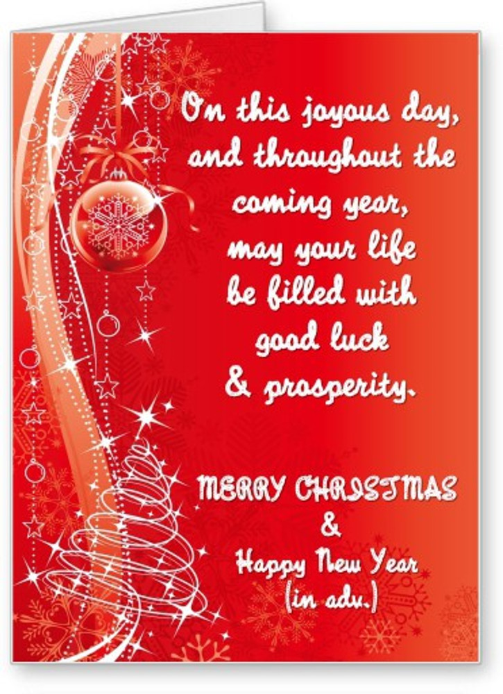 Greeting for christmas store and new year