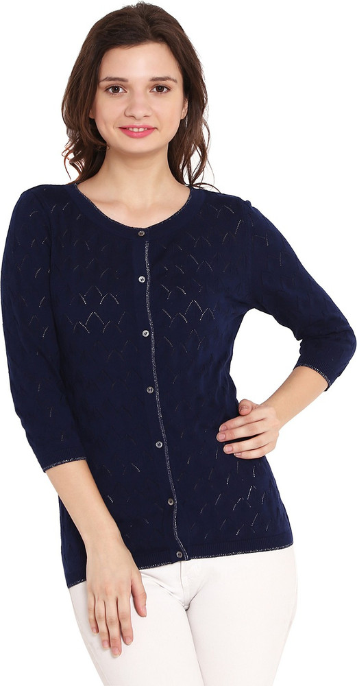 Bunai Women Button Solid Cardigan Price in India Buy Bunai Women