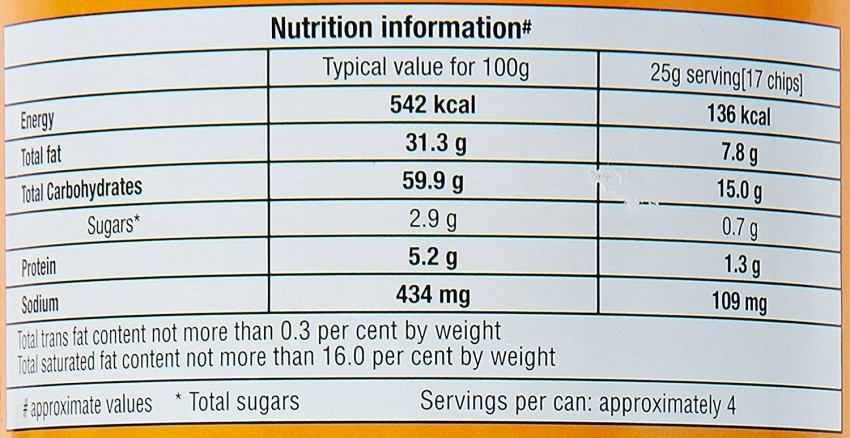 Pringles Potato Crisps Zingy Tomato Flavour Container 110 grams