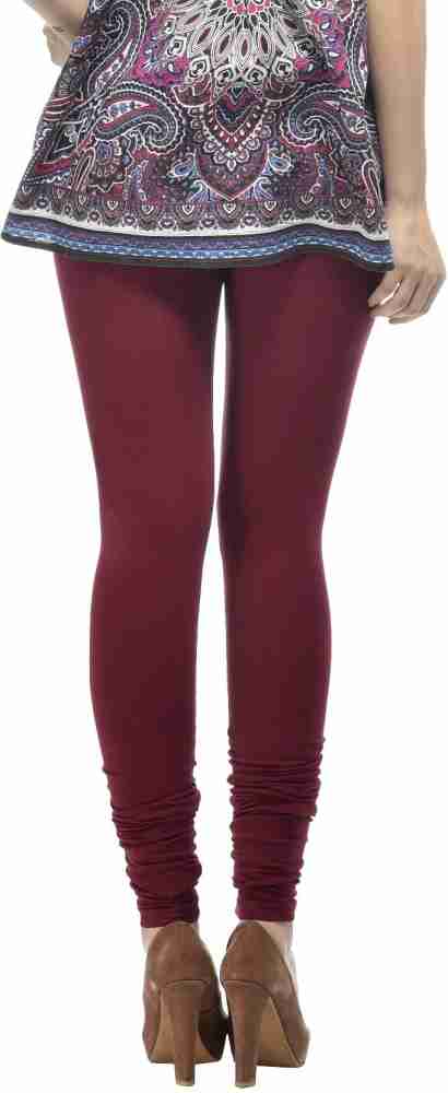 Frenchtrendz Cotton Lycra Blend Women Churidar - Buy Dark Maroon Frenchtrendz  Cotton Lycra Blend Women Churidar Online at Best Prices in India