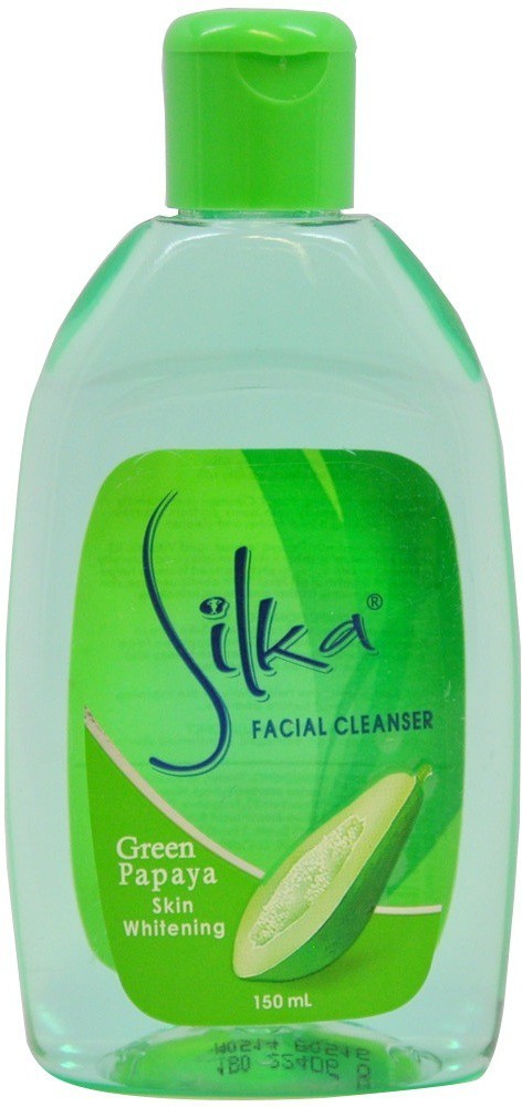 SILKA Green Papaya Skin Whitening Facial Cleanser Face Wash