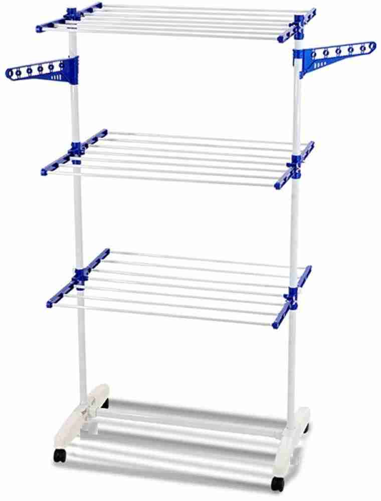 LAKSHAY Foldable Hi Quality Stainless Steel 4 Leyar - Super Heighted Cloth  Dryer Stand- (Model Jumbo) : : Home & Kitchen