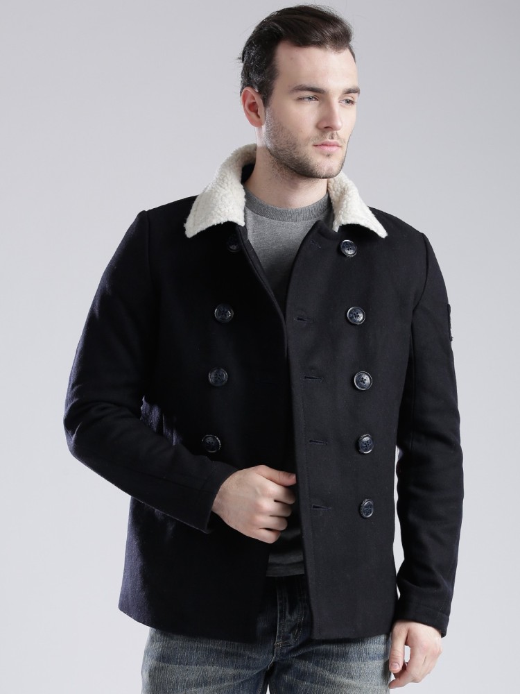 Superdry double sales breasted coat