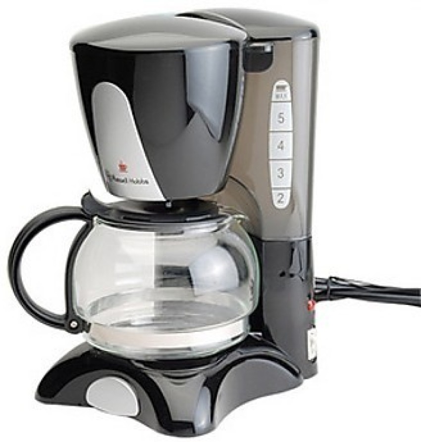 Russell Hobbs Glass 8-Cup Coffee Maker in Black and Stainless Steel