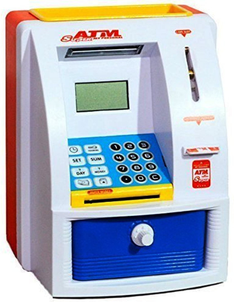 Amayra Toy Atm Cum Piggy Bank With Card Password lock For kids