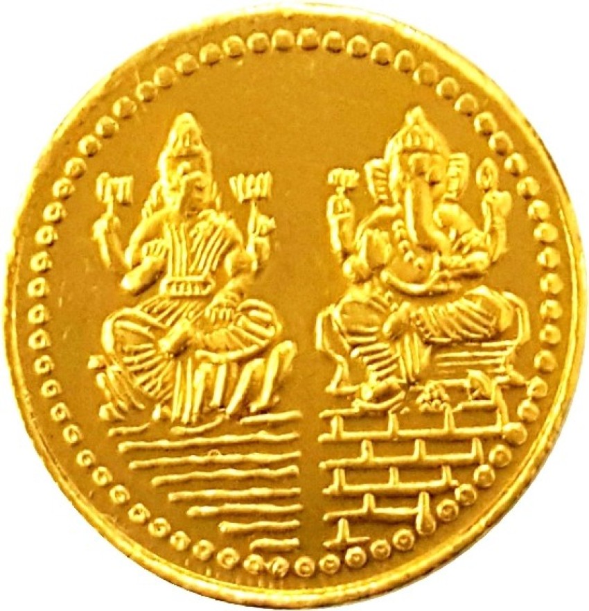 24kay 1 gm Lakshmi Ganesh Ji Coin 24 995 K 1 g Yellow Gold Coin