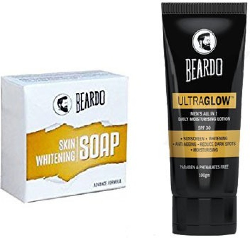 BEARDO whitening soap and ultraglow lotion Price in India Buy