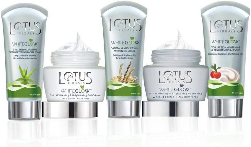 LOTUS Herbals WhiteGlow Skin Whitening Brightening Glow Bundle