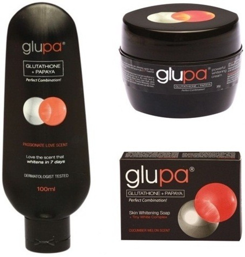 glupa Glutathione And Papaya Whitening Lotion Cream Soap Price