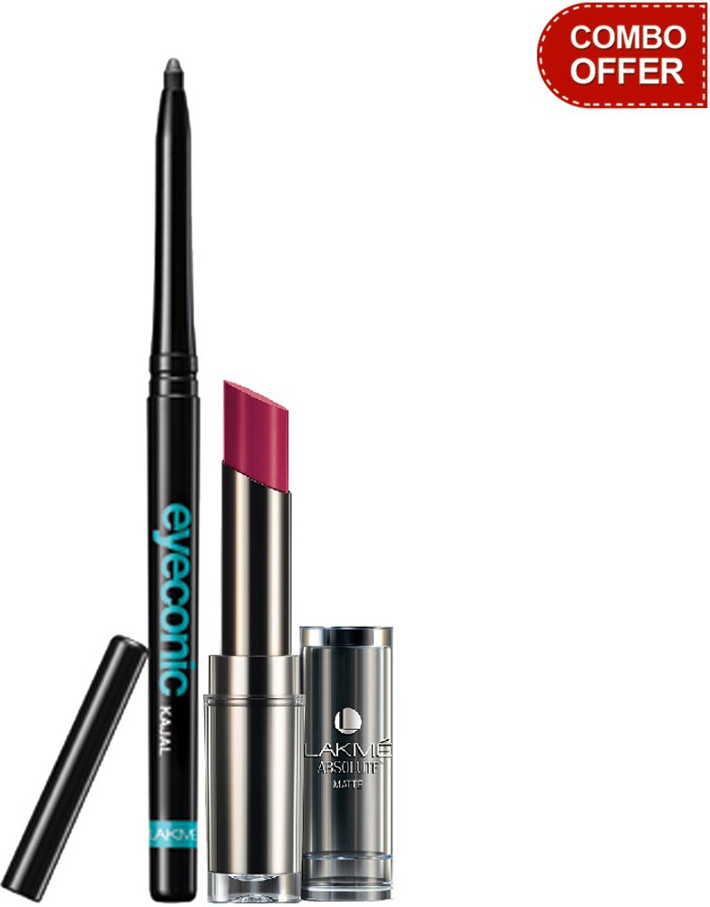 Lakm Eyeconic Kajal with Absolute Hi definition Matte Lipstick