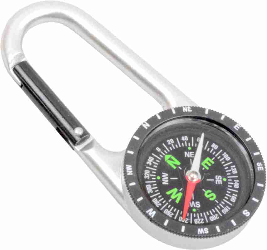 Multifunctional Hiking Metal Carabiner with Mini Compass and