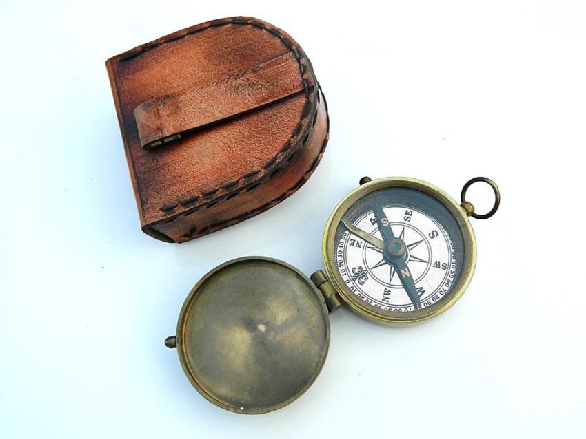 India Brass Pocket Compass, India