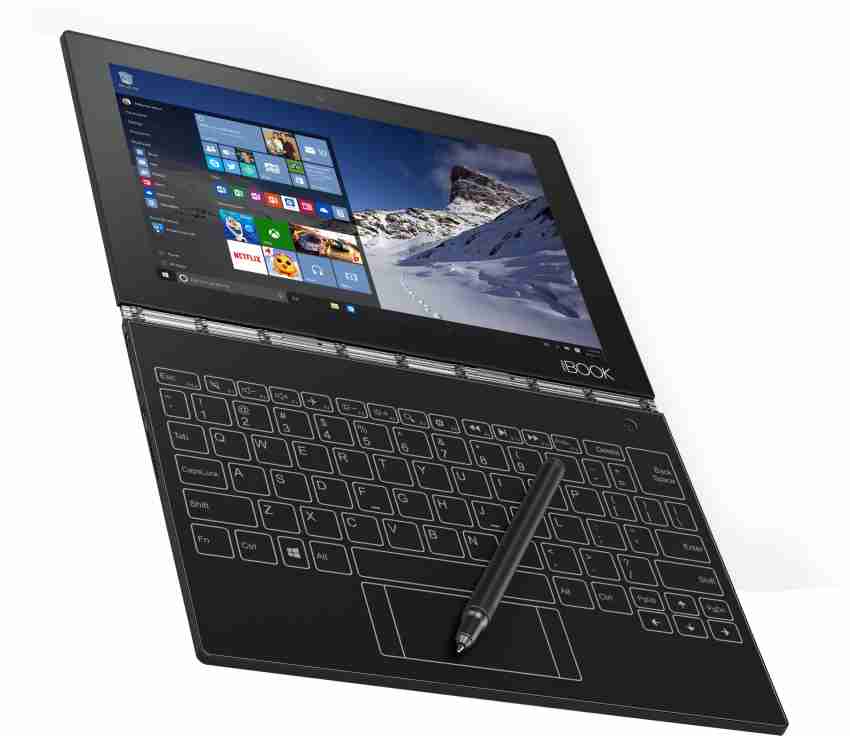 Lenovo Yoga Book YB1-X91F ZA150273US 10.1 Atom x5 x5-Z8550 4GB LPDDR3  128GB Flash Memory - Windows 10 Pro 1920 x 1200 IPS Convertible 2 in 1  Notebook