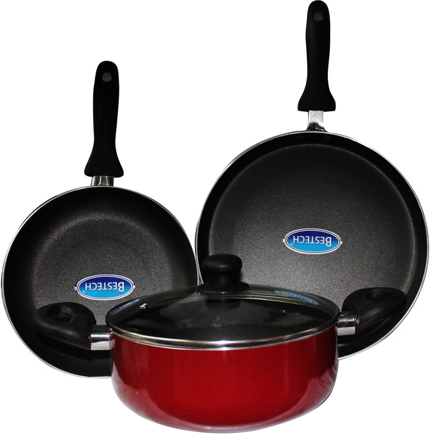 Non-Stick Frying Pan and Dosa Tawa 2 PC Set - Bestech Cookware