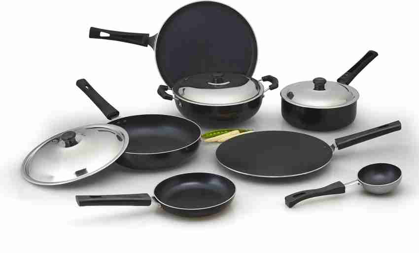 Buy Prestlee 2 Layer Coating 4 PC Combo Tawa 250 + Tawa 280 + Kadai 240  with SS Lid (2.6 MM) / Nonstick Tawa / Flat Tawa / Dosa Tawa / Roti Tawa  Online at Best Prices in India - JioMart.