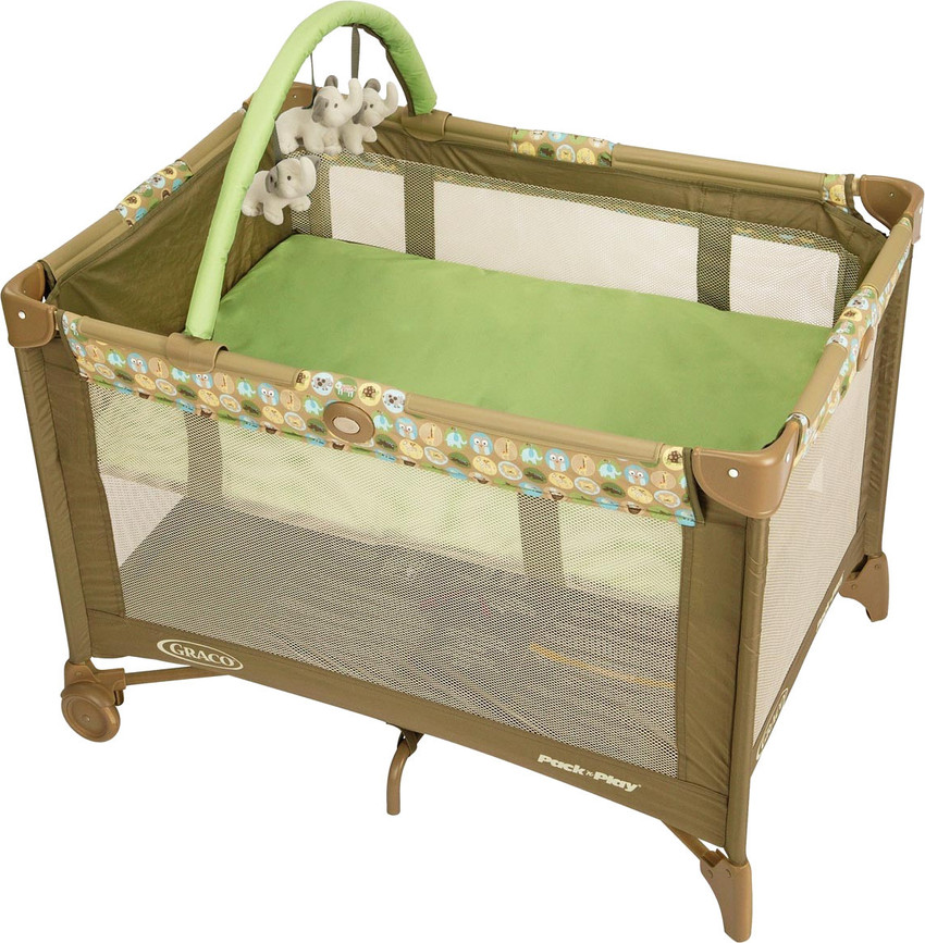 Graco pack shop n play green