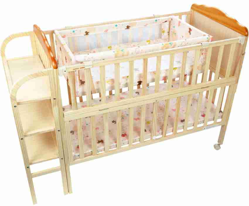 Babyhug lily baby cot best sale with bassinet