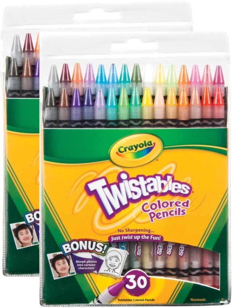 CRAYOLA Twistables Colored Pencils, 30 Assorted
