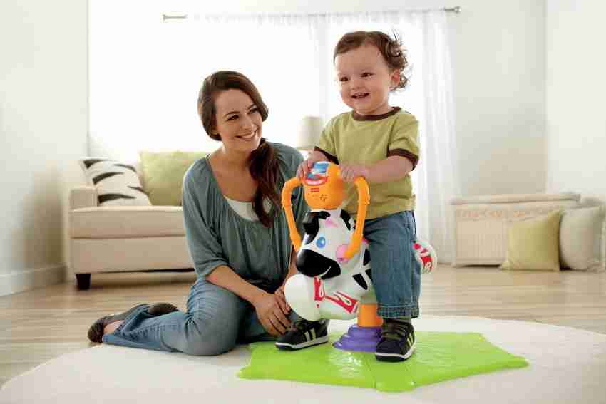 Fisher price bounce and spin zebra on sale