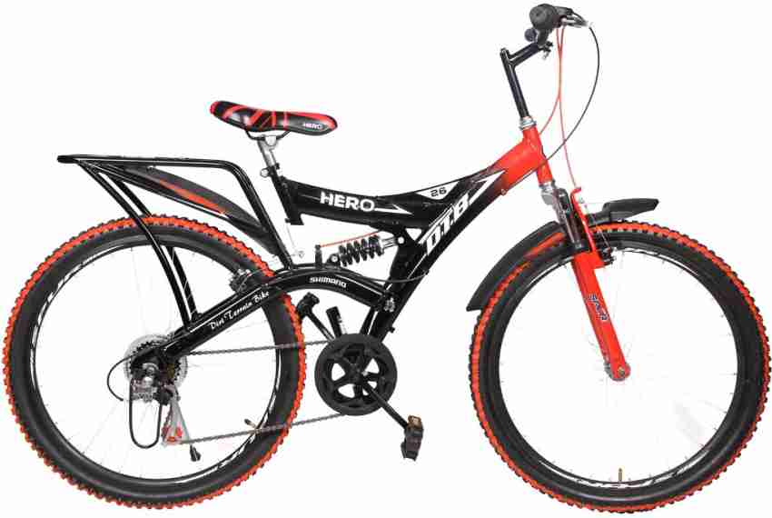 HERO DTB 6 Speed 26 T Mountain Cycle Price in India Buy HERO DTB 6 Speed 26 T Mountain Cycle online at Flipkart