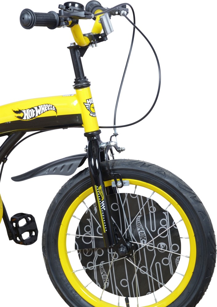 EXCEL Hot Wheels 16 Inches Yellow Black 16 T Recreation Cycle