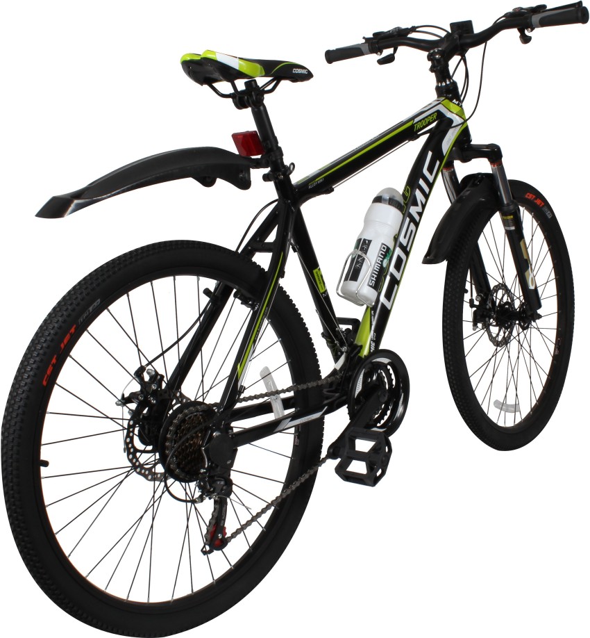 24 in. Mountain Bike Shimano 21 Speed Mountain Bicycle with Mechanical Disc  Brakes in Green
