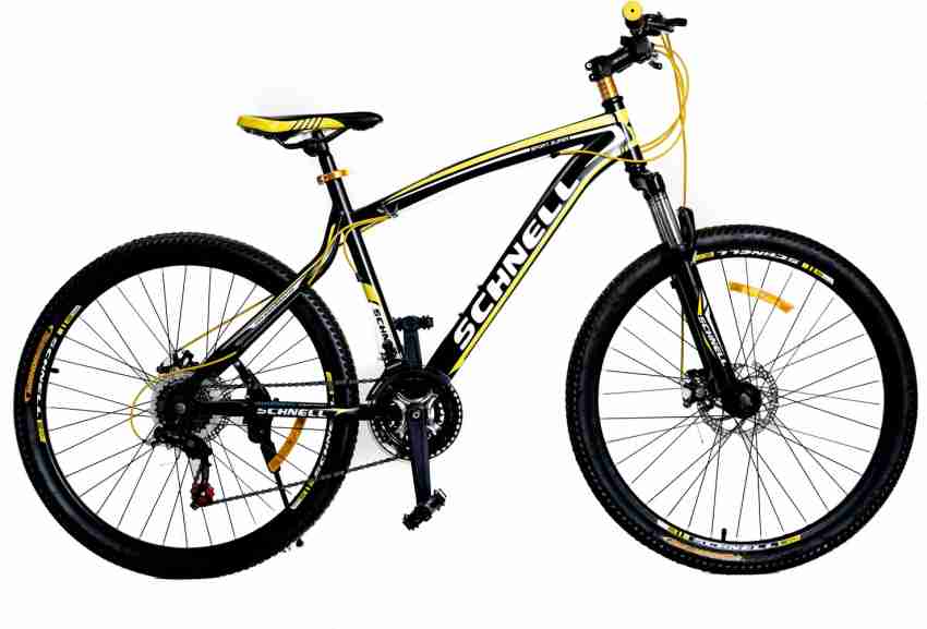 Schnell Adventure MS26 Black Yellow 26 T Mountain Hardtail Cycle