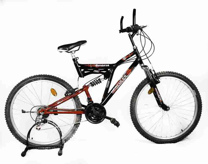 HERCULES Sparta DS 26 Black Red 18Spd 26 T Mountain Cycle Price in India Buy HERCULES Sparta DS 26 Black Red 18Spd 26 T Mountain Cycle online at Flipkart