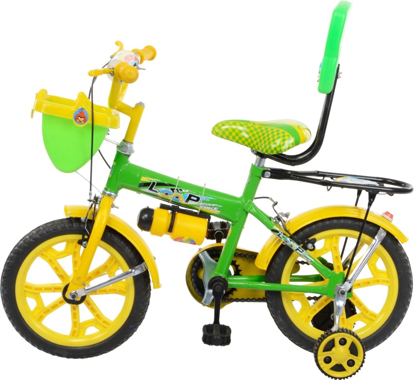 Loop Cycles Skoolmate 14 Inches Green Yellow Semi Assembled