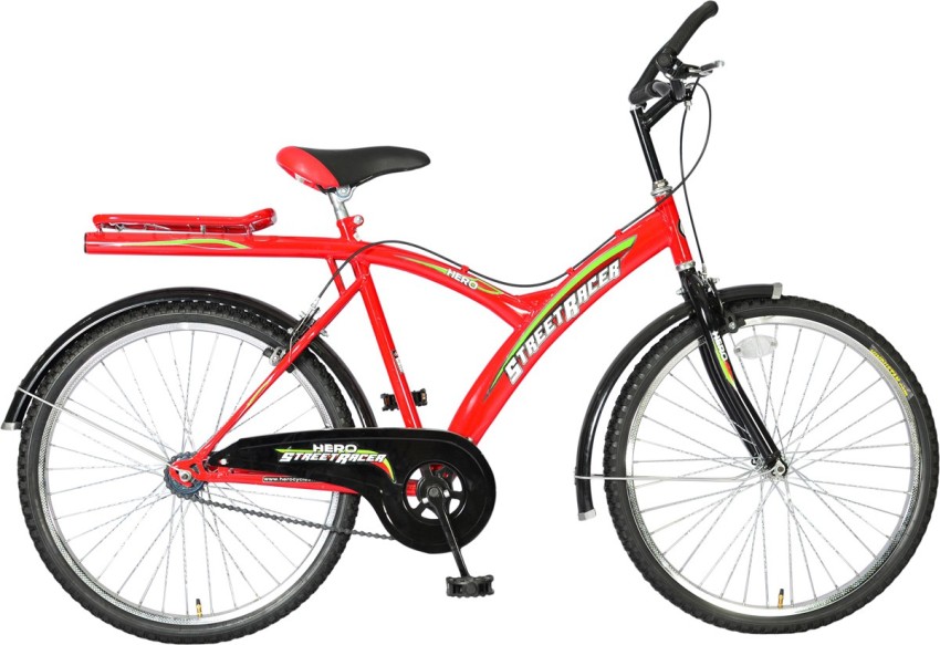 HERO Street Racer 26T Single Speed 26 T Mountain Hardtail Cycle Price in India Buy HERO Street Racer 26T Single Speed 26 T Mountain Hardtail Cycle online at Flipkart