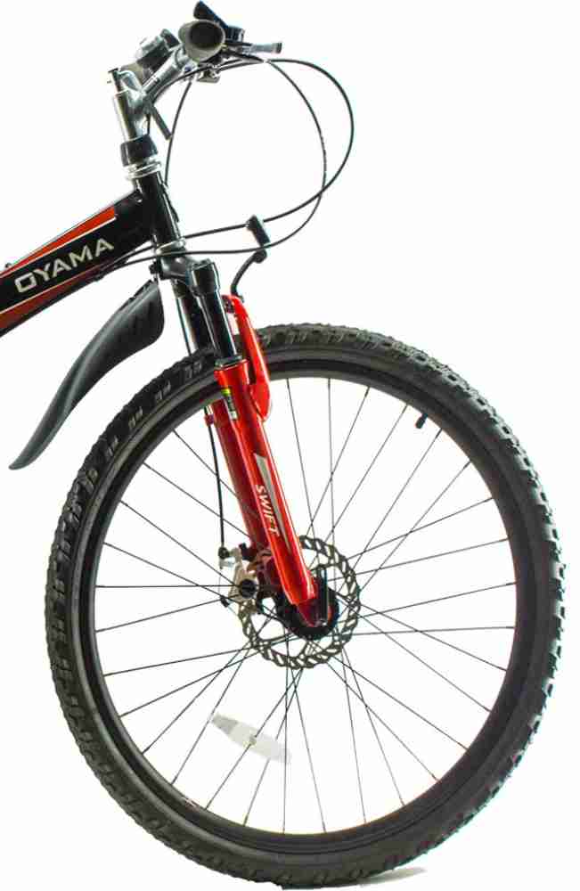 OYAMA Swift L500 Black Red Folding Bicycle 26 T Folding Bikes