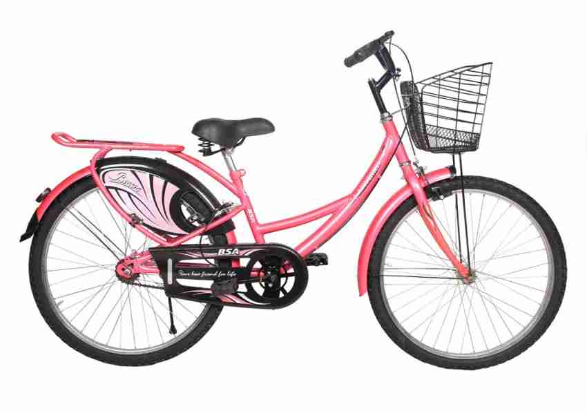 pink colour lady bird cycle