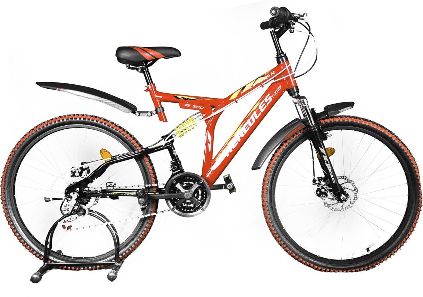 HERCULES Topgear Tz 110 DX2 26T Ms DualDisc Black Red 26 T Mountain Cycle Price in India Buy HERCULES Topgear Tz 110 DX2 26T Ms DualDisc Black Red 26 T Mountain Cycle online at Flipkart