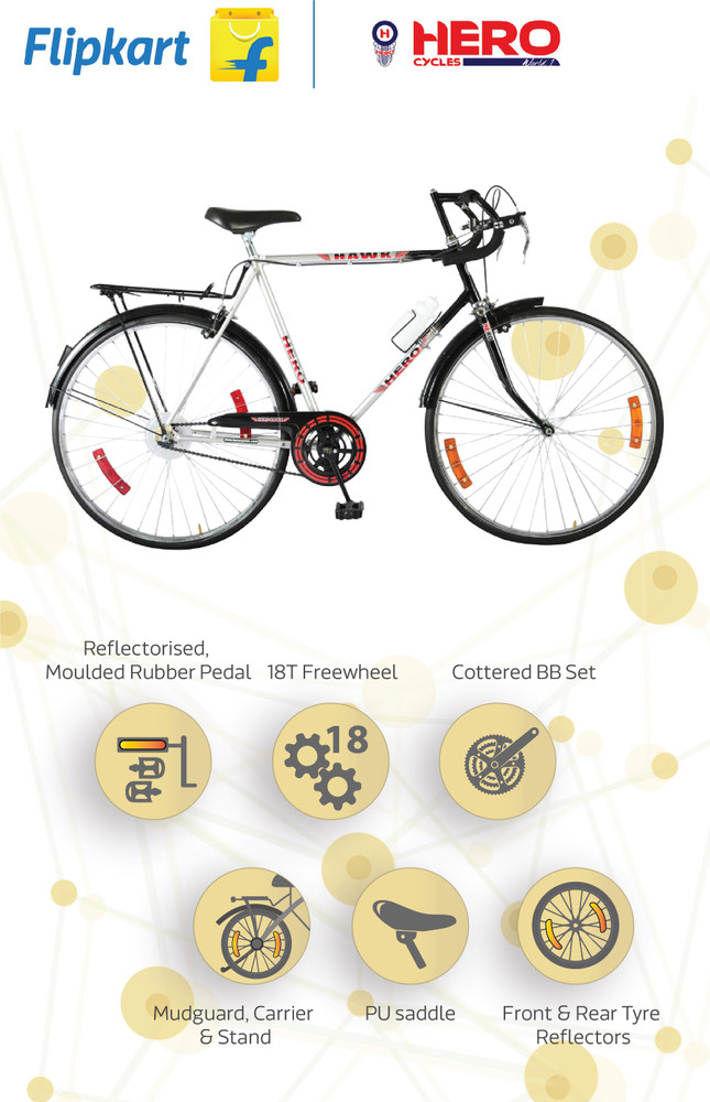 HERO Hawk 27T Single Speed 27.5 T Road Cycle Price in India Buy